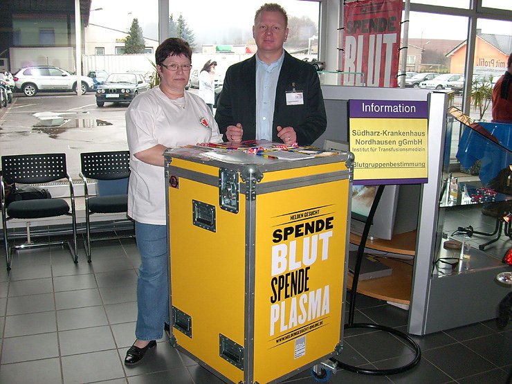 Stand zur Blutgruppenbestimmung