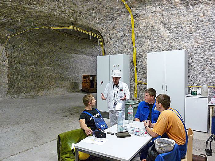 Premiere in der Grube