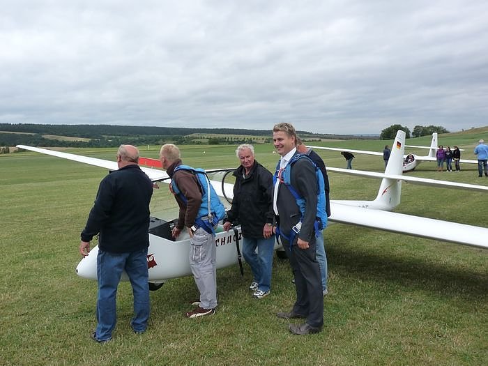 In die Luft gegangen