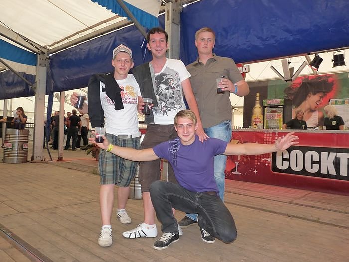 Erste Kirmesburschen angereist