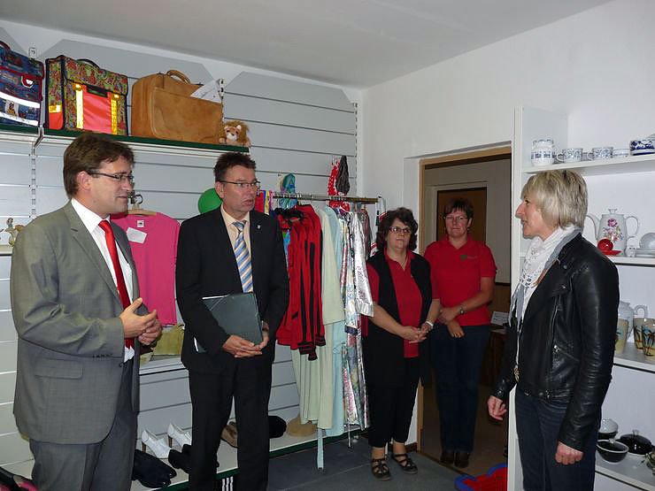 Sozialkaufhaus besucht