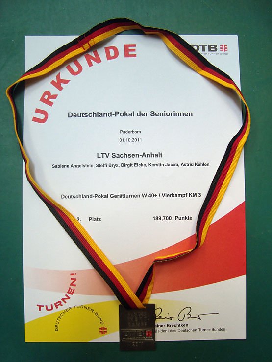 Deutscher Vizemeister im Turnen