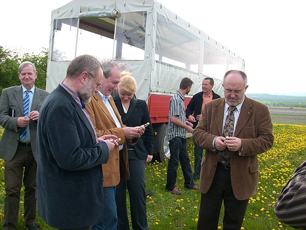 Minister Sklenar im Klostergut