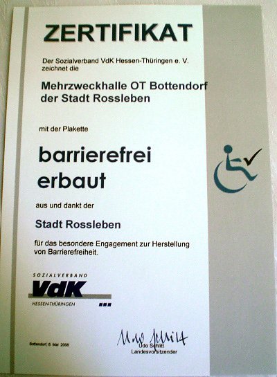 15j&auml;hriges Bestehen Ortsverband Bottendorf