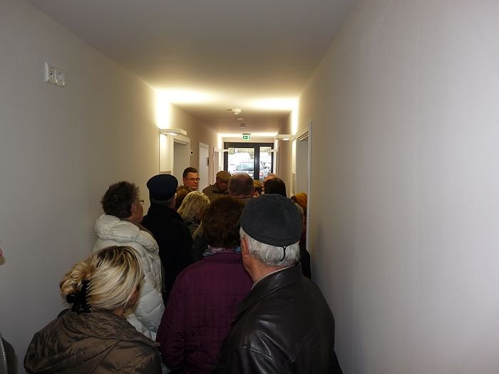 Andrang bei Besichtigung