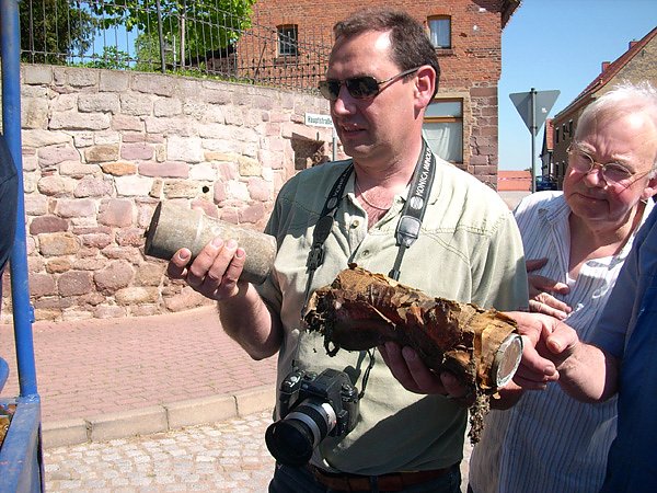 Turmknopf&ouml;ffnung Kirche Bendeleben