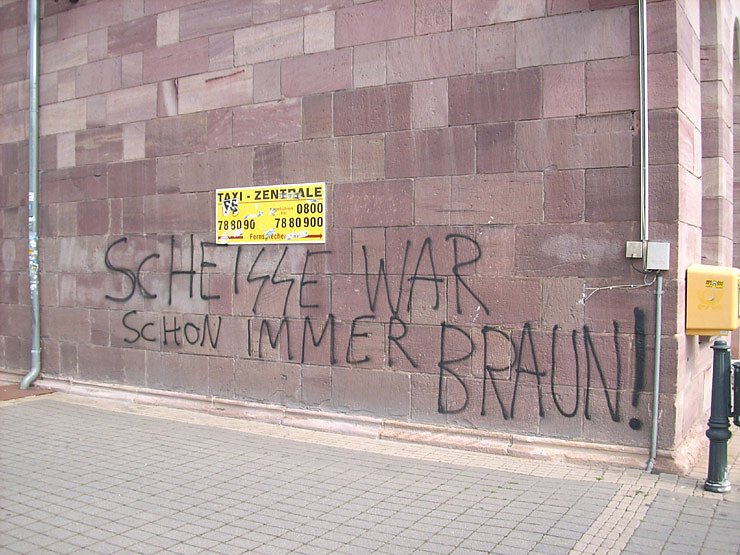 Schmierereien in Sondershausen