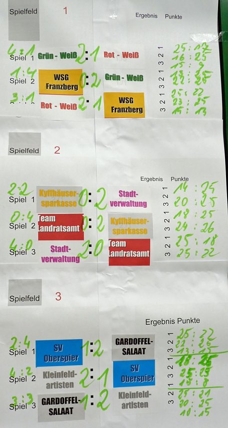 Volleyballer unter sich