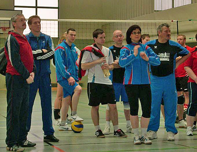 Volleyballer unter sich