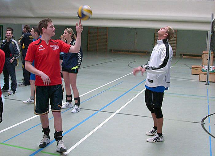 Volleyballer unter sich