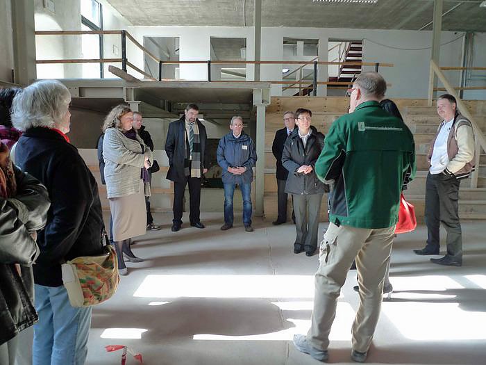 Entstehendes B&uuml;rgerzentrum besucht