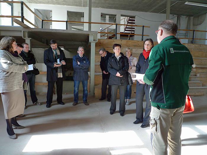 Entstehendes B&uuml;rgerzentrum besucht