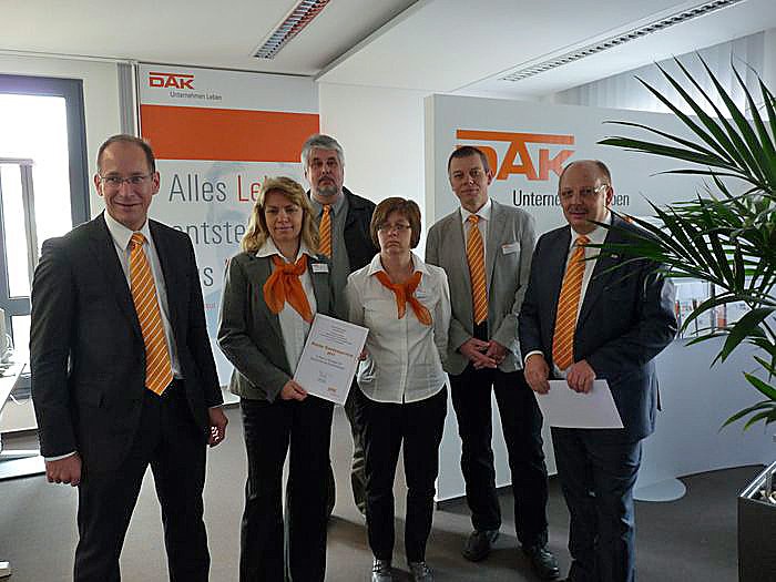 Auszeichnung erhalten