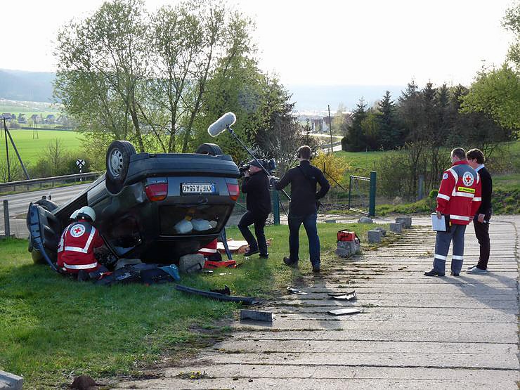 Mit Blaulicht durch Berka