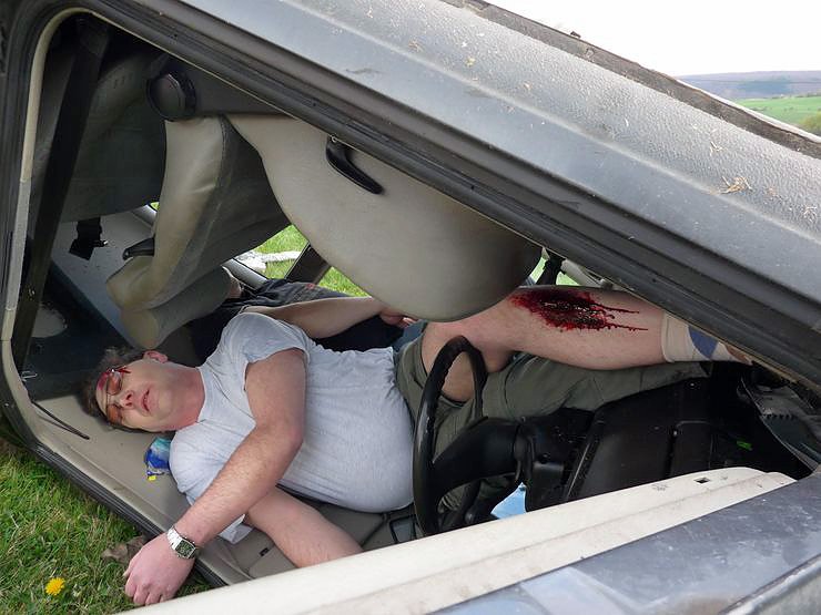 Mit Blaulicht durch Berka