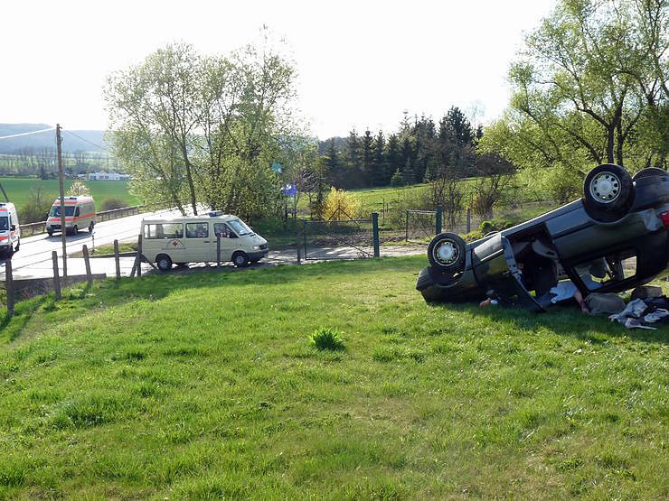 Mit Blaulicht durch Berka