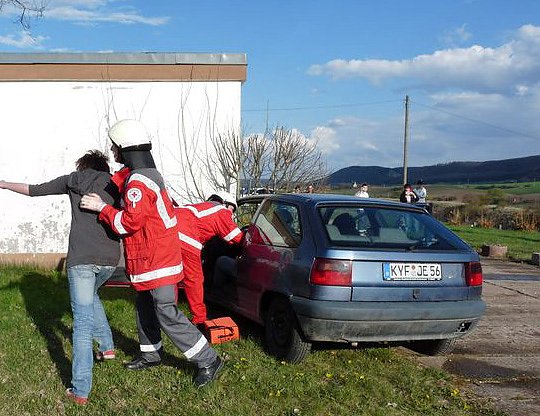 Mit Blaulicht durch Berka