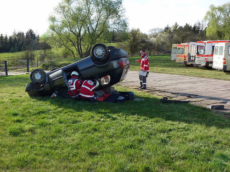Mit Blaulicht durch Berka