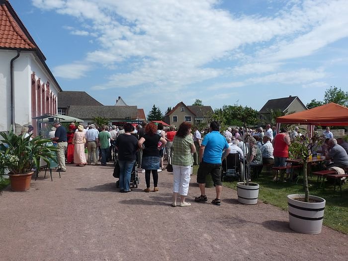 In der Orangerie gefeiert