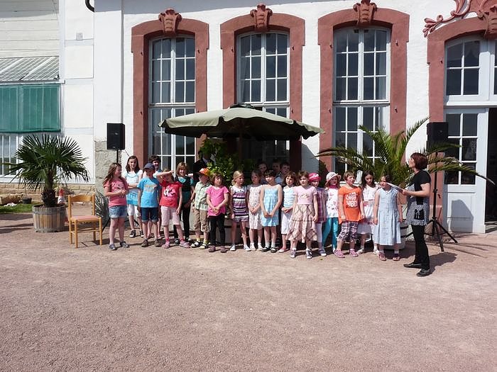 In der Orangerie gefeiert