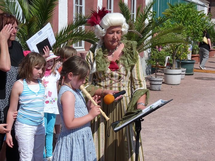 In der Orangerie gefeiert
