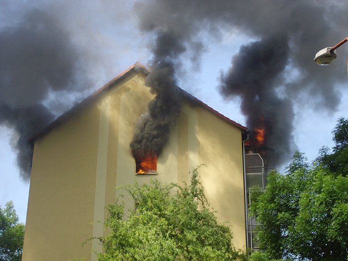 Brand in der Borntalstra&szlig;e (2)