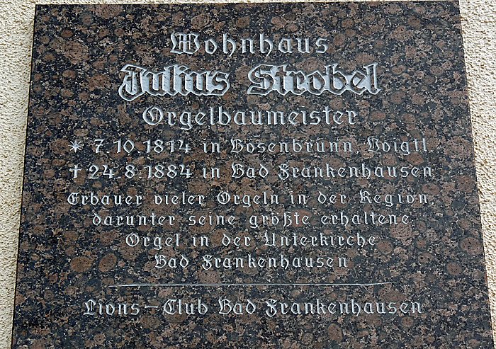 Ehrentafel f&uuml;r Strobel