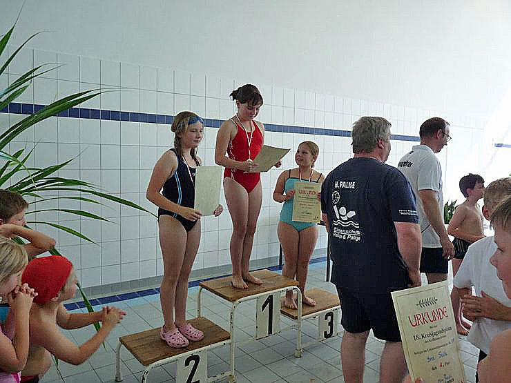 Spannende Schwimmduelle