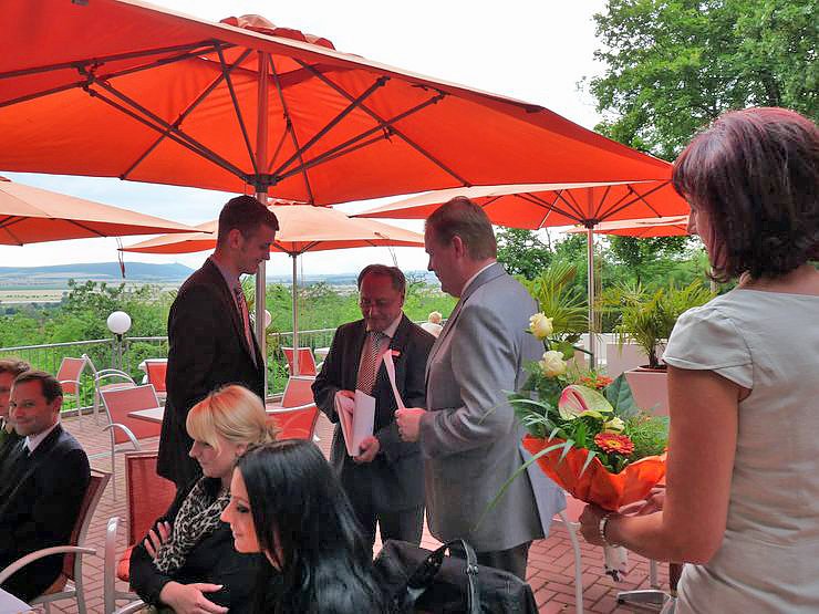 Auszeichnung am Weinberg