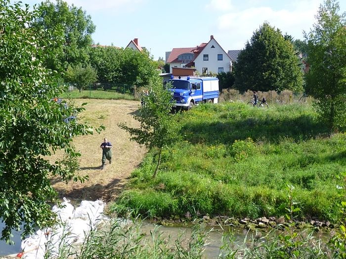 Leser beim Feuerwehrfest