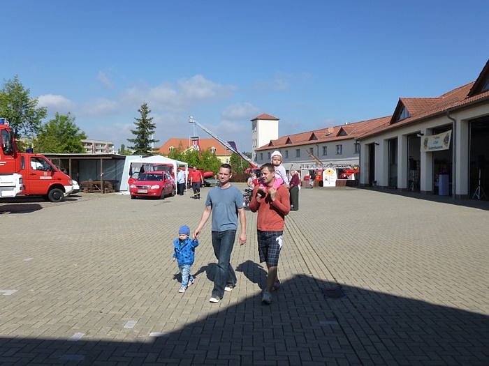 Leser beim Feuerwehrfest