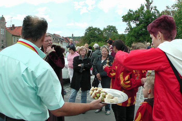 Jubil&auml;umsumzug durch Frankenhausen