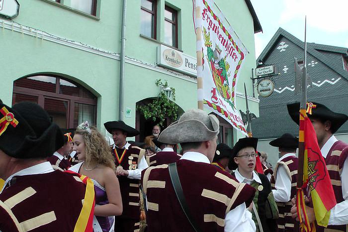 Jubil&auml;umsumzug durch Frankenhausen