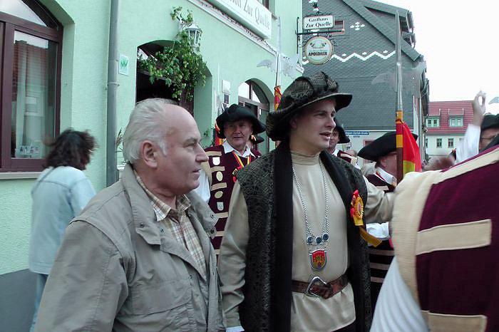 Jubil&auml;umsumzug durch Frankenhausen