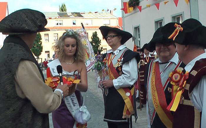 Jubil&auml;umsumzug durch Frankenhausen