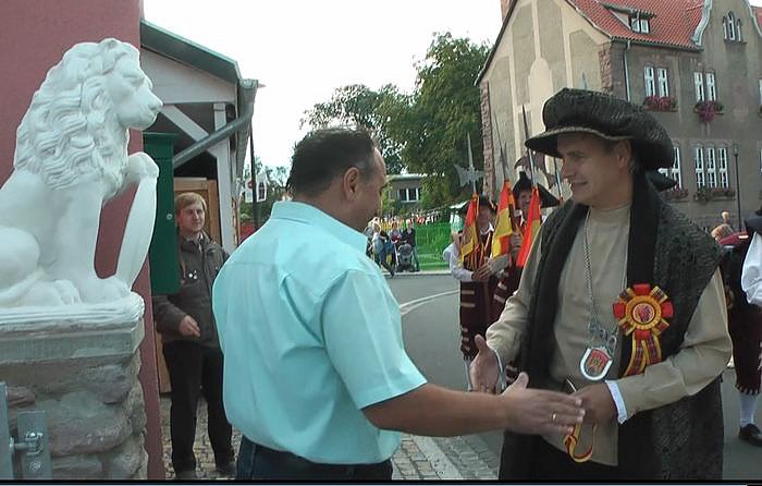 Jubil&auml;umsumzug durch Frankenhausen