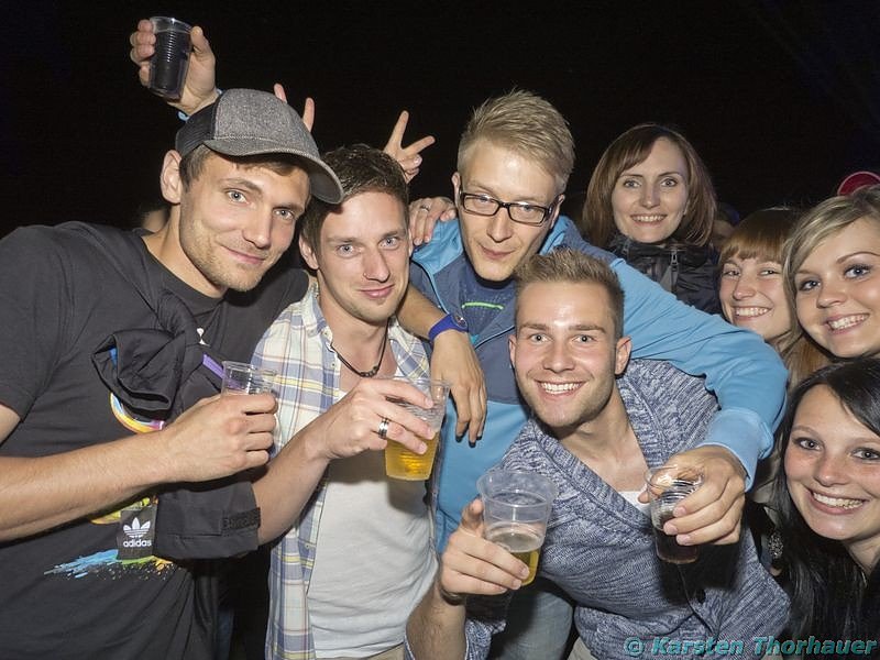 Party an der Schachtstra&szlig;e