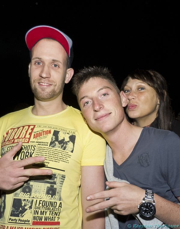 Party an der Schachtstra&szlig;e