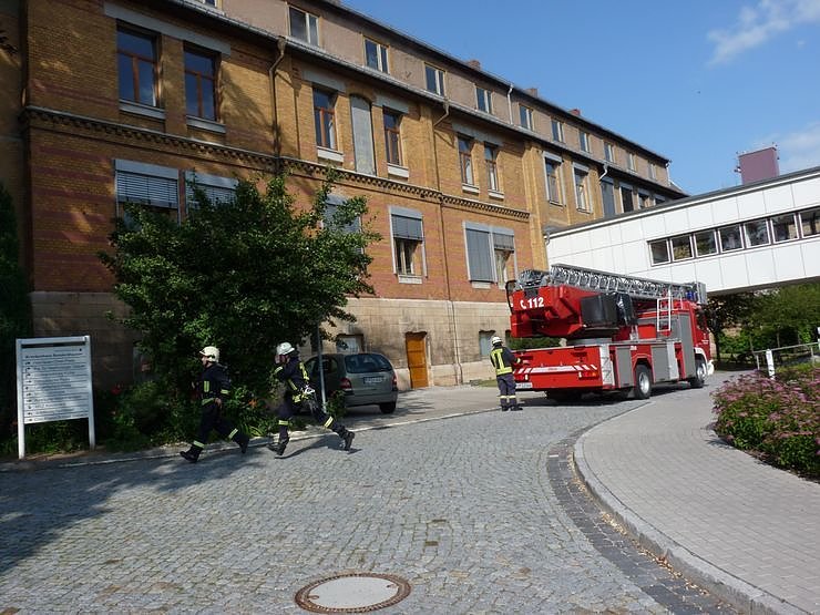 Gro&szlig;einsatz am Krankenhaus
