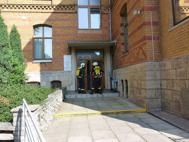 Gro&szlig;einsatz am Krankenhaus