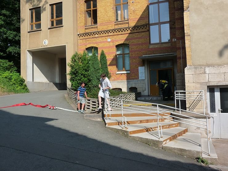 Gro&szlig;einsatz am Krankenhaus