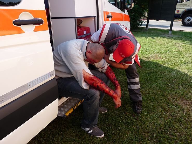 Gro&szlig;einsatz am Krankenhaus
