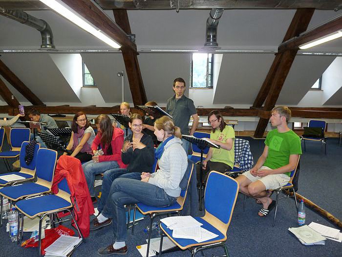 Beim Proben vorbeigeschaut