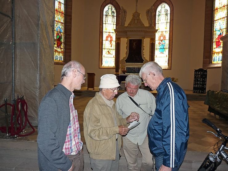 Deckengem&auml;lde mit Diskussion