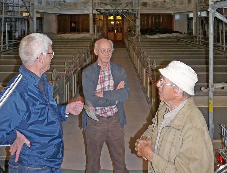 Deckengem&auml;lde mit Diskussion