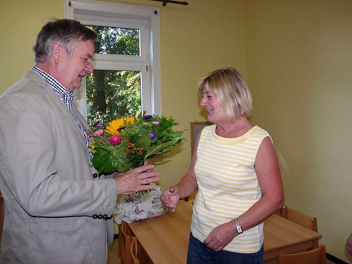 Herzlich verabschiedet