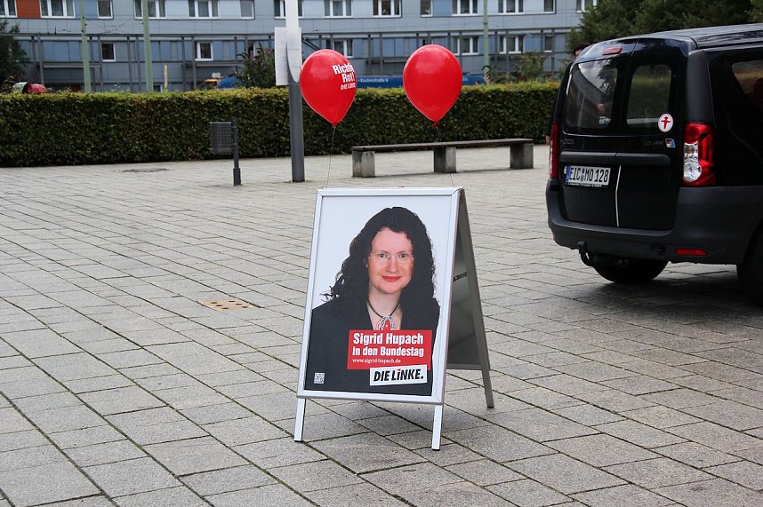 Linker Wahlkampf in Nordhausen