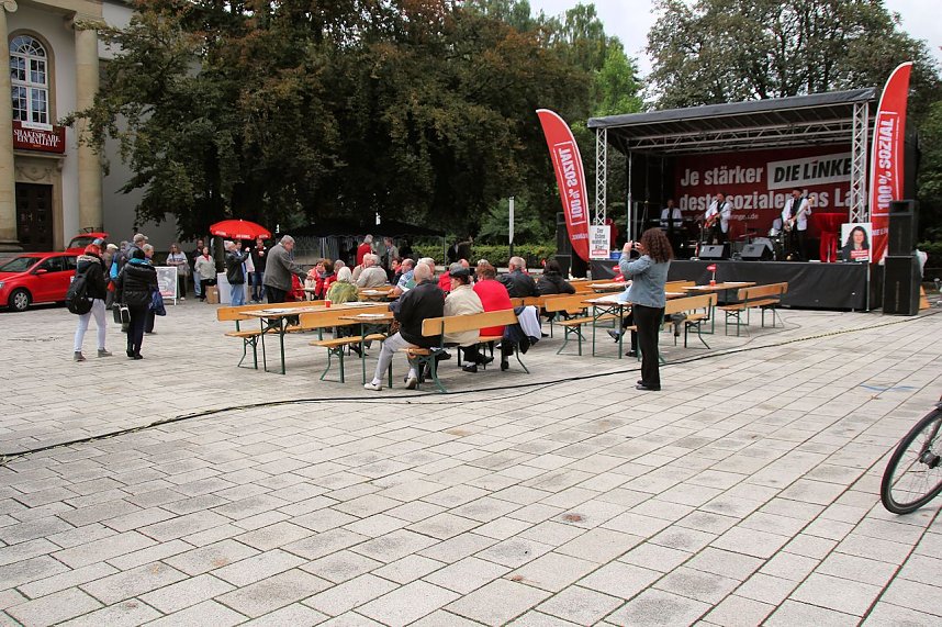 Linker Wahlkampf in Nordhausen