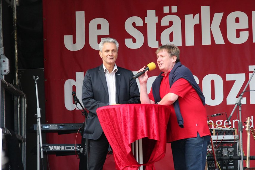 Linker Wahlkampf in Nordhausen