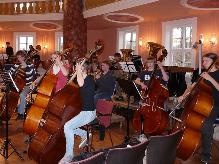 Landesjugendorchester Sachsen probt 